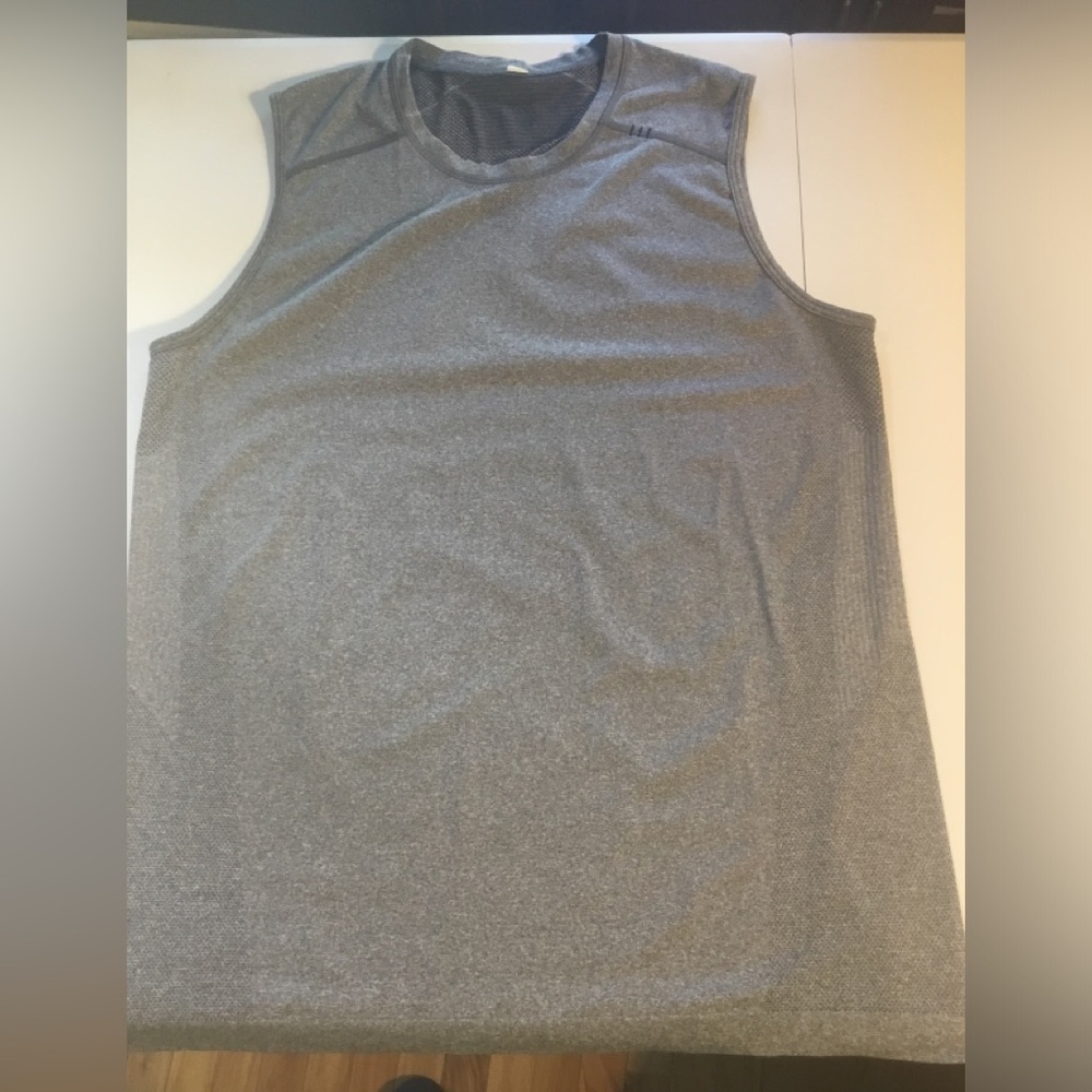 Lululemon athletic mens’s  grey tank top. Gently used condition size Large